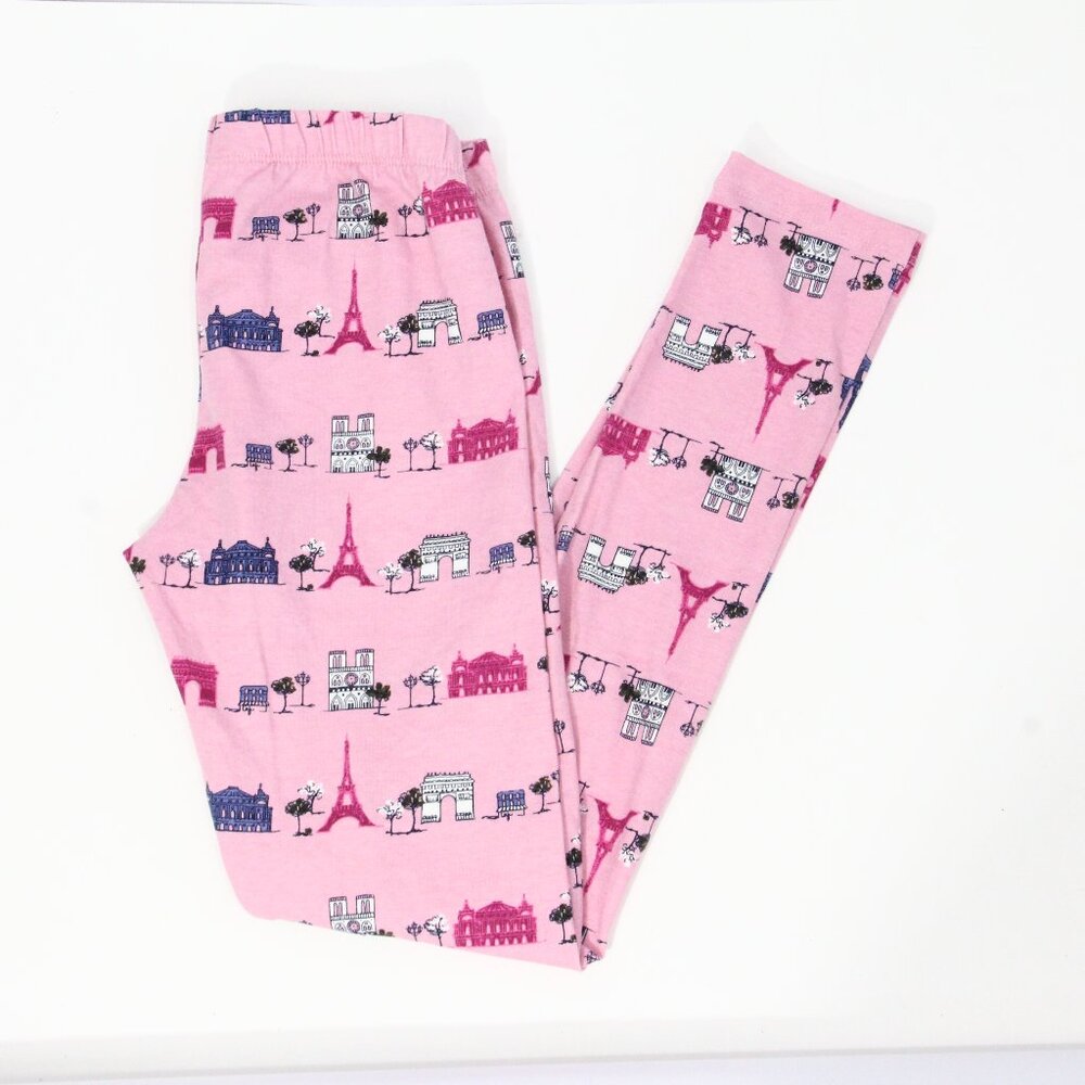 Janie and Jack The Everyday Leggings NEW sz 12 Girl Paris France Eiffel Tower